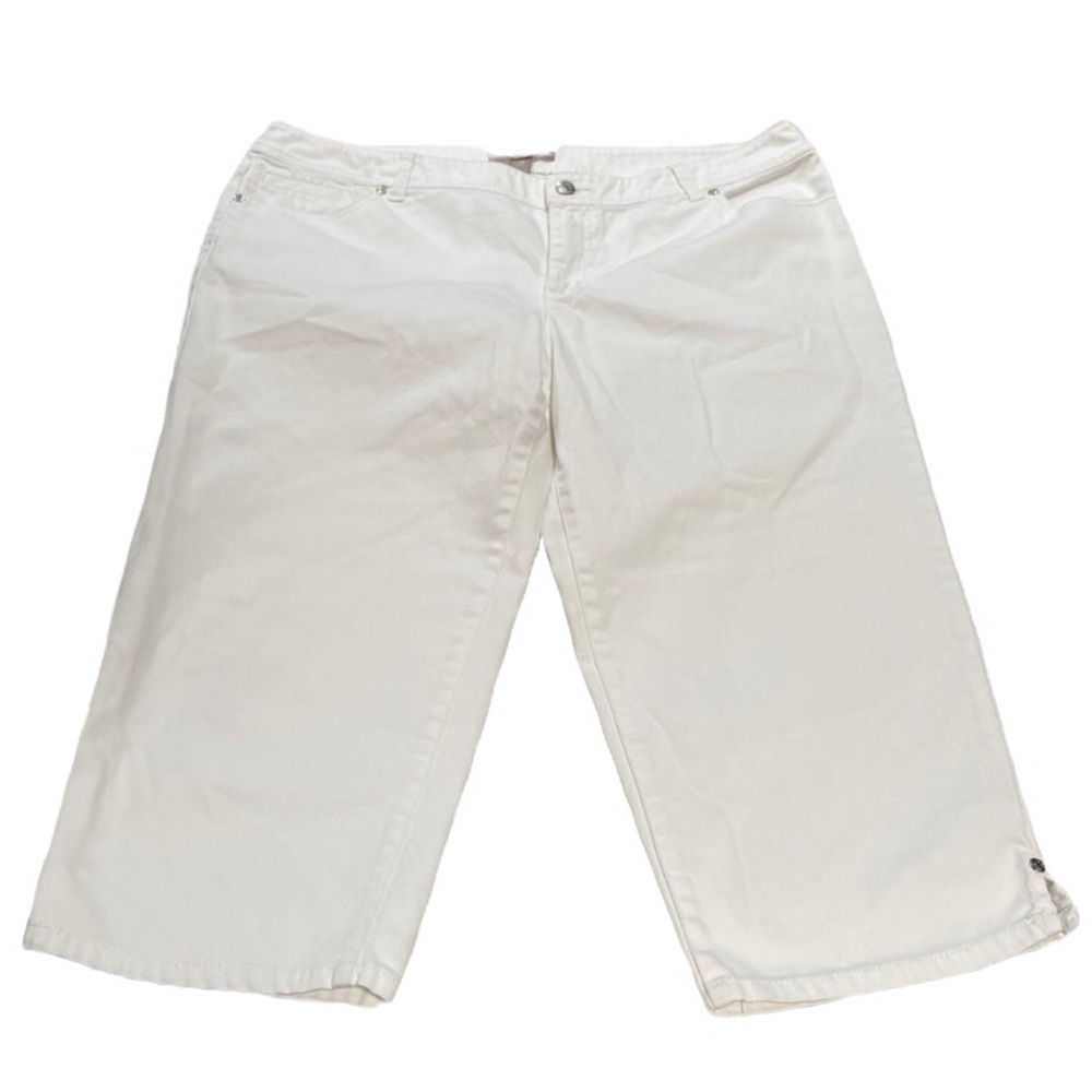 Chicos | white denim capri crop pants